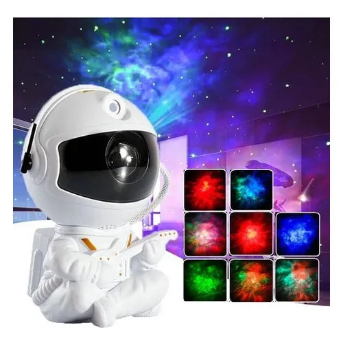 Lámpara proyector de astronauta color blanco para habitación
