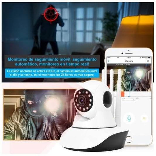 Cámara Robótica WiFi 3 Antenas Full HD 1080P